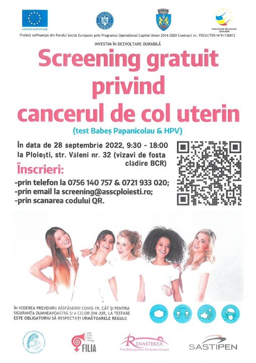La Ploiești continuă testarea gratuită Babeș-Papanicolau și HPV