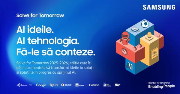 Samsung lansează a cincea ediție a competiției naționale Solve for Tomorrow, unde ideile tinerilor transformă tehnologia în soluții pentru comunitate