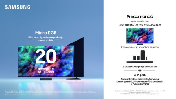 Samsung lansează gama completă de televizoare cu AI pentru 2026